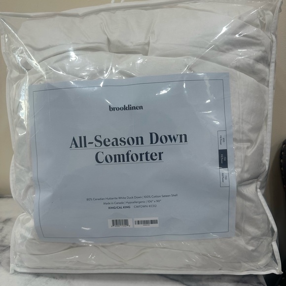 Brooklinen All-Season Down Comforter in White - Picture 1 of 1